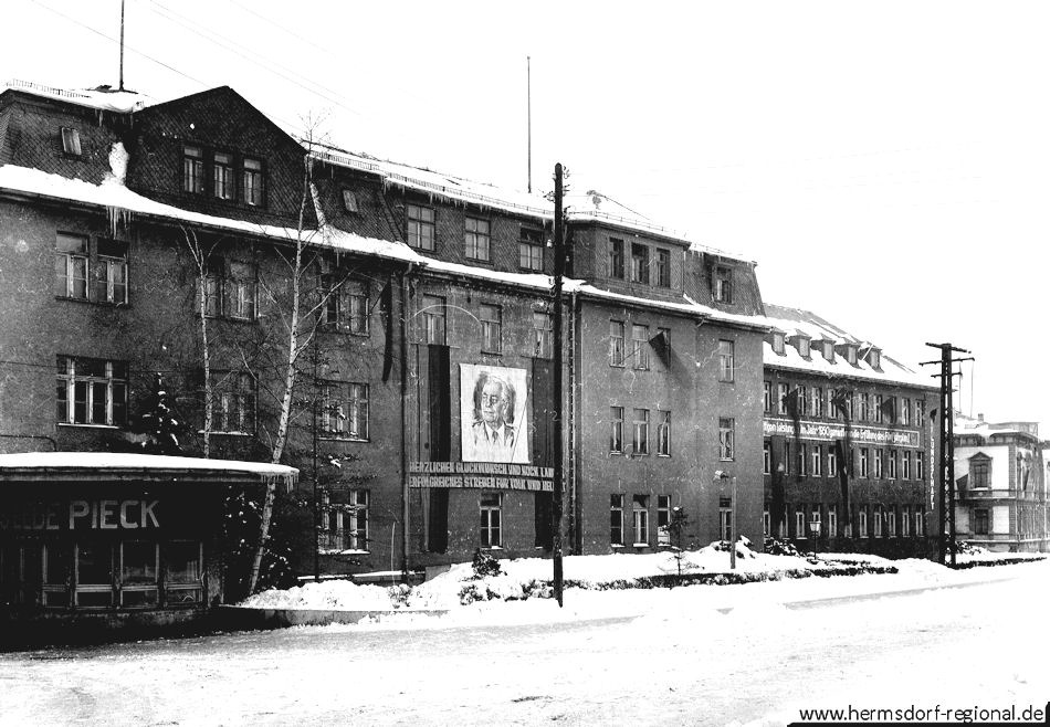 Das "Weiße Haus" im Jahr 1949 - hier noch in grau. 