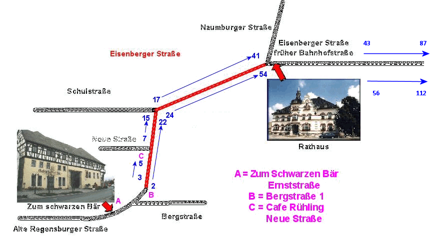 Chronik der Eisenberger Straße (Bahnhofstraße)