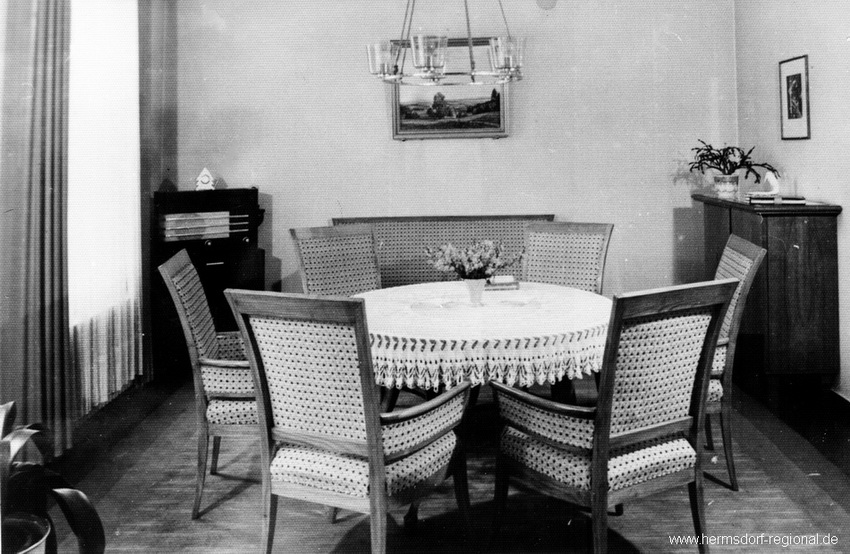 Zimmer im Gästehaus Ende der 1930er Jahre.