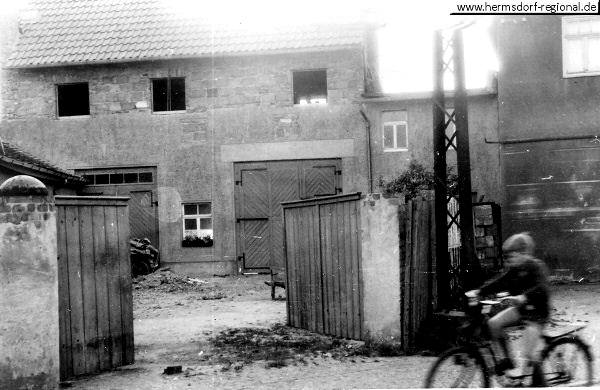 Werkstatt und Wohnhaus beim Umbau 1962 / 1963 