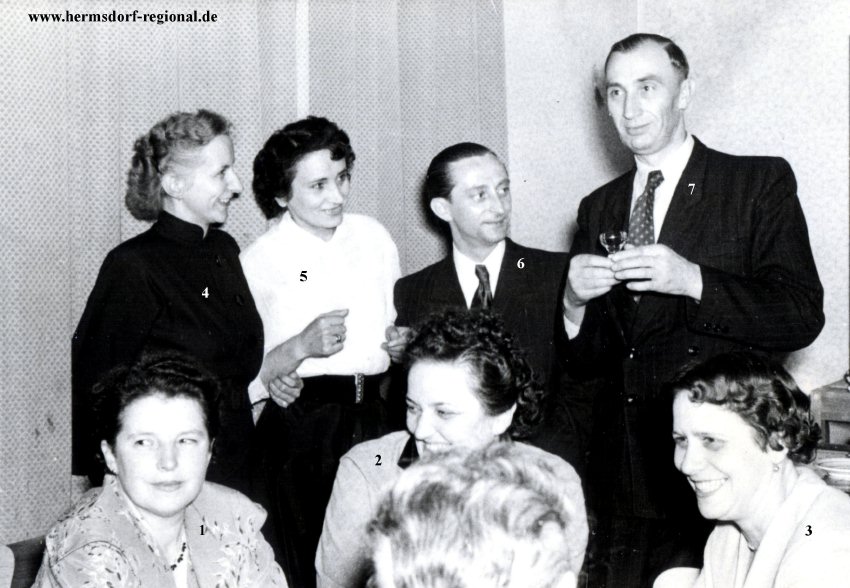 Personal des Rasthof Hermsdorfer Kreuz HO zwischen 1951 und 1960 