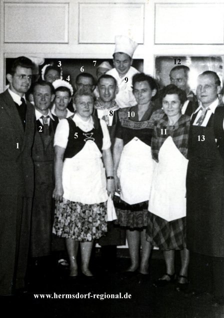 Personal des HO Rasthofes Hermsdorfer Kreuz zwischen 1951 und 1960 