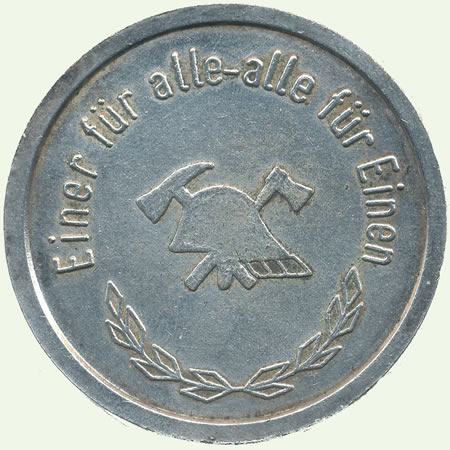 1974 Medaillen zum Jubiläum 75 Jahre FFW Hermsdorf