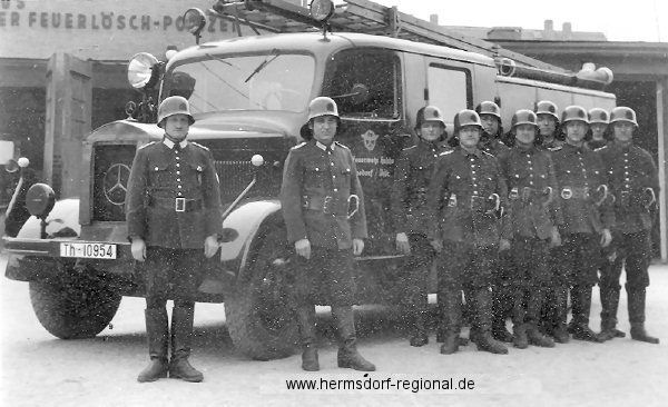 Gruppe 1 der Feuerlösch Polizei 1939