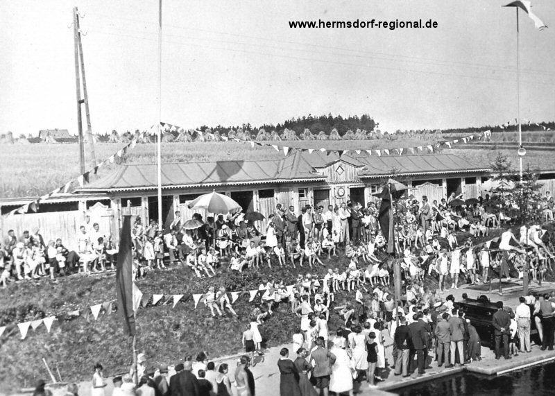 07.08.1927 Eröffnungsfeier im Freibad