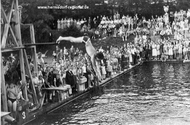 27.07.1952 Badfest aus Anlass der Einweihung des neuen Sprungturmes 