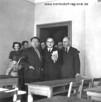 15.10.1949 - Festveranstaltung zur Neueinweihung und Namensgebung, Rundgang nach der Einweihung. 
