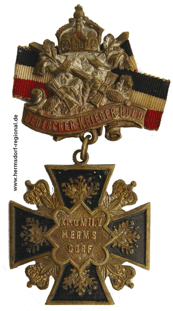 Medaille des Deutschen Kriegerbundes Krieger- und Militärverein Hermsdorf 