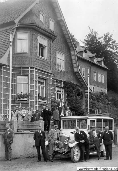 Männertag - um 1920 - Abfahrt in Klosterlausnitz