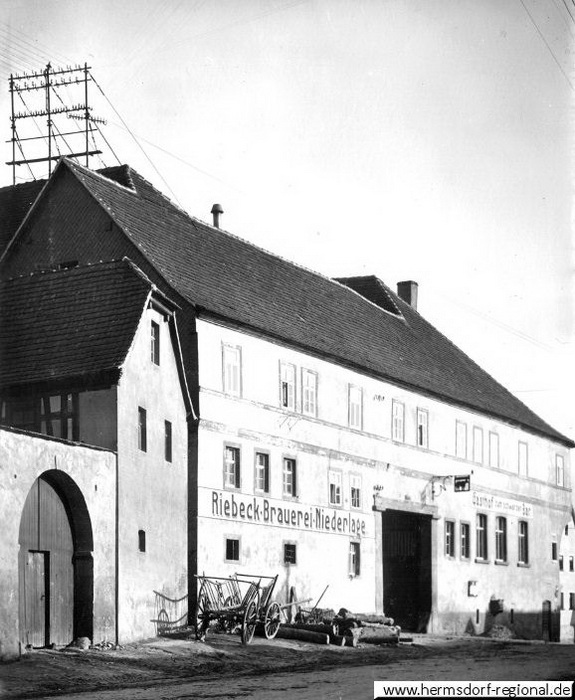 Der Gasthof und die Niederlassung um 1928.