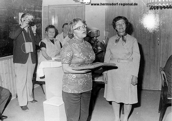 Schlüsselübergabe 28.02.1979 Fotograf links Walter Scheler, rechts Ilse Zidella 