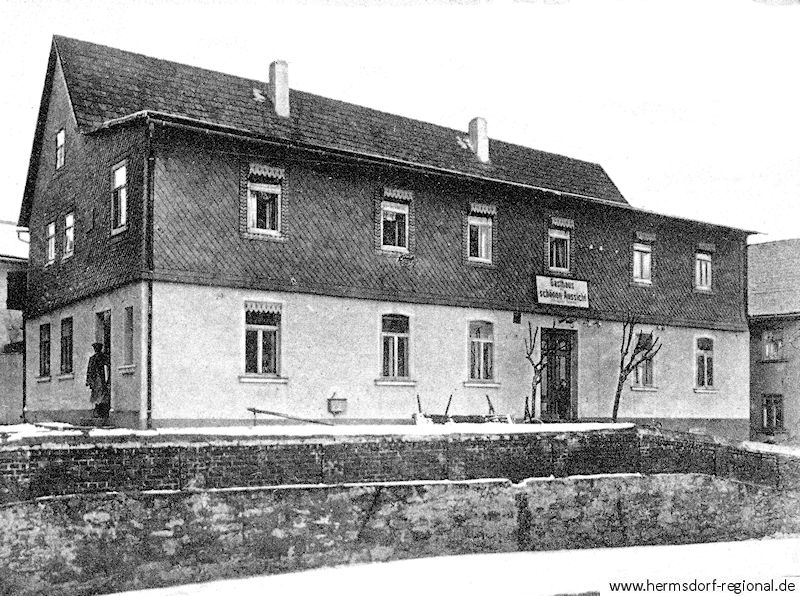 Gasthaus um 1920, zu dieser Zeit Inhaber Walter Remme