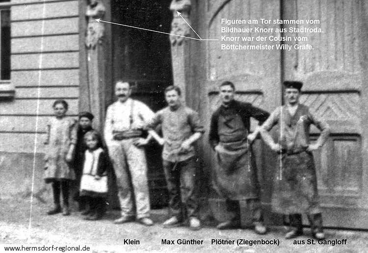 Möbel Klaus - das haus vor der Zerstörung am 09.04.1945 - rechts Ausschnitt