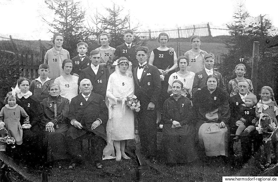 16.04.1927 Hochzeit Helene Friedrich & Kurt Koppe