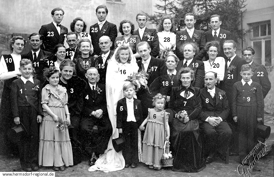 1950 Hochzeit Sonja Kranz und Fritz Opel