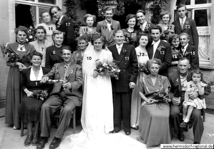 05.07.1952 - Hochzeit von Anita Schurmann und Roland Eckelt 