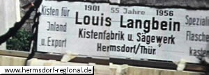 Kistenfabrik und Sägewerk Louis Langbein