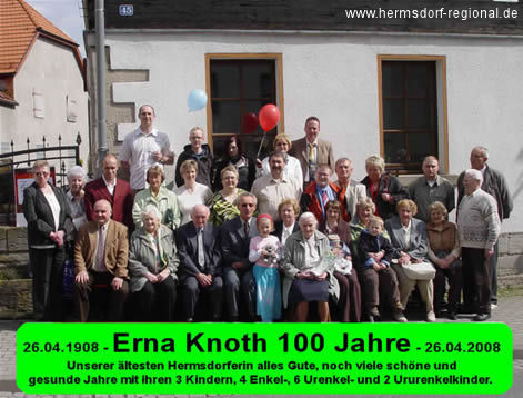 Erna Knoth wurde 100