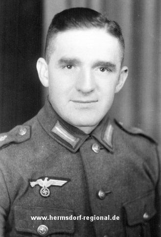 Otto Hebenstreit als Soldat bei der Wehrmacht im 2. Weltkrieg