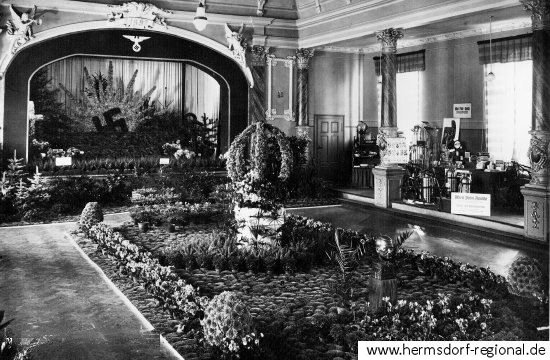 1937 - Rathaussaal Hermsdorf Thüringer Gartenbauausstellung