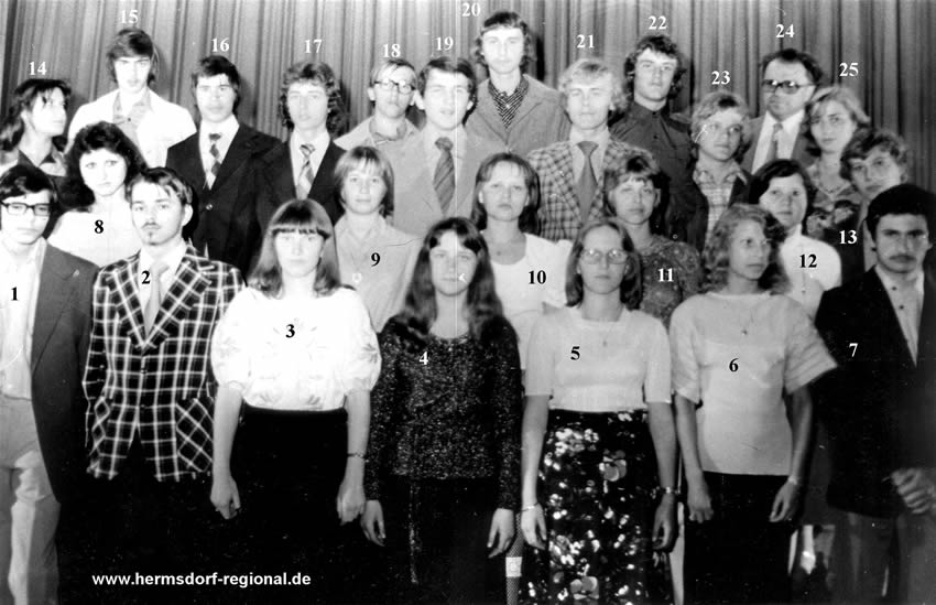 Klassenjahrgang 1968 - 1978 Foto: 1978 Klasse 10 a 