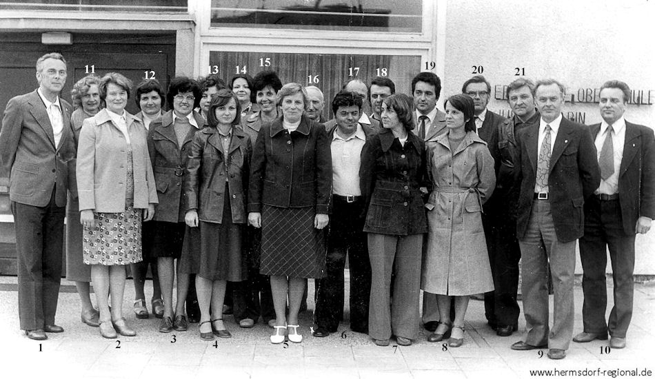Kollegium der Erweiterten Oberschule (EOS) 1979