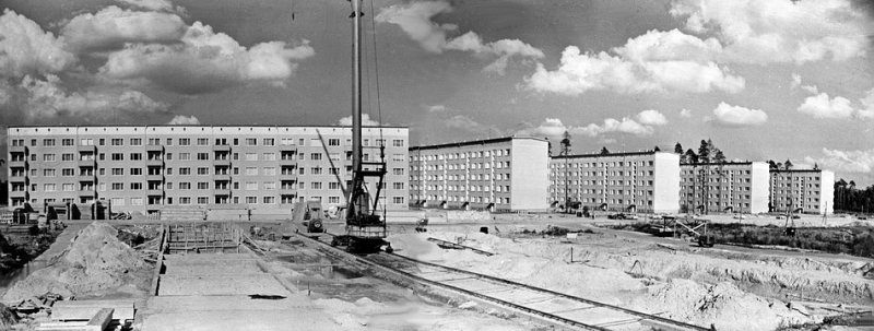 1965 Panoramaaufnahme der Baustelle der 2. POS.