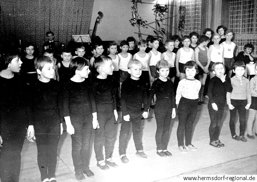 Aufführung in den 1960er Jahren im Saal des Kulturhauses.