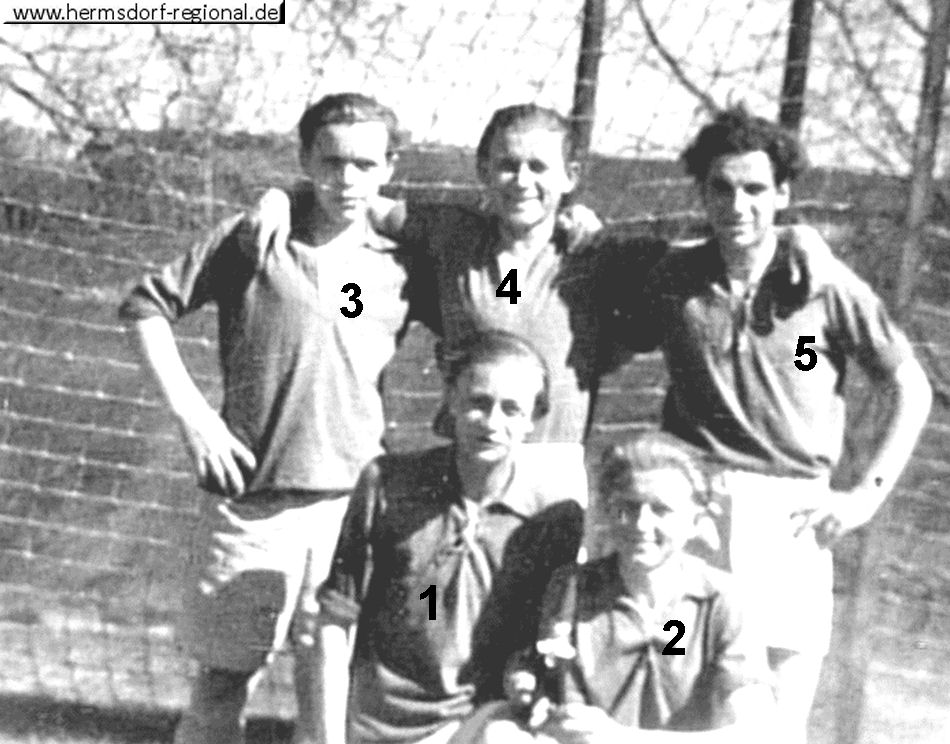 Vor 1950 Sportclub Einigkeit Hermsdorf ab 1950 BSG Einigkeit Hermsdorf 