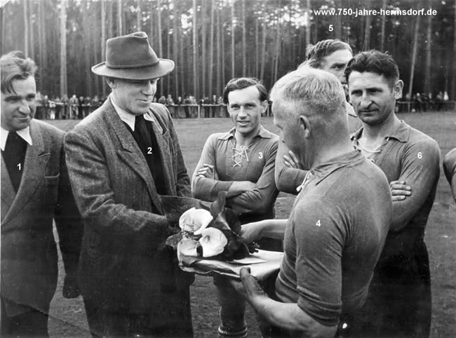 1953 - Verabschiedung Kurt Erbert als aktiven Fußballer