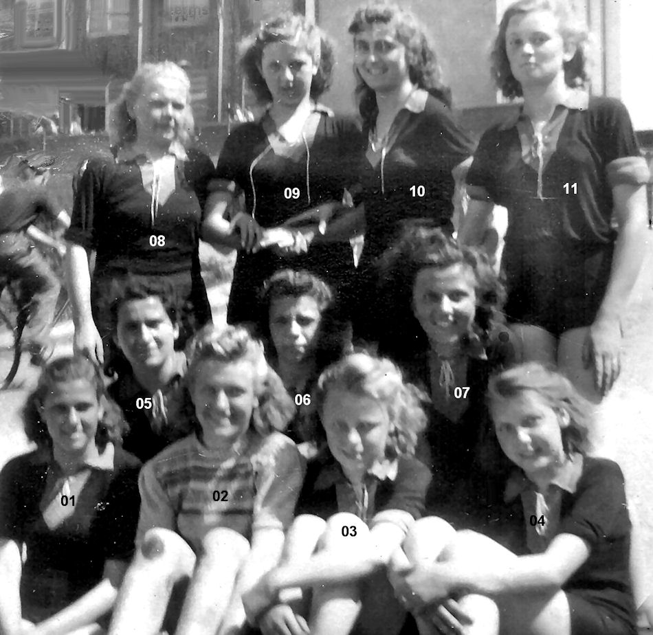 1950 Handballfrauenmannschaft in Merane 