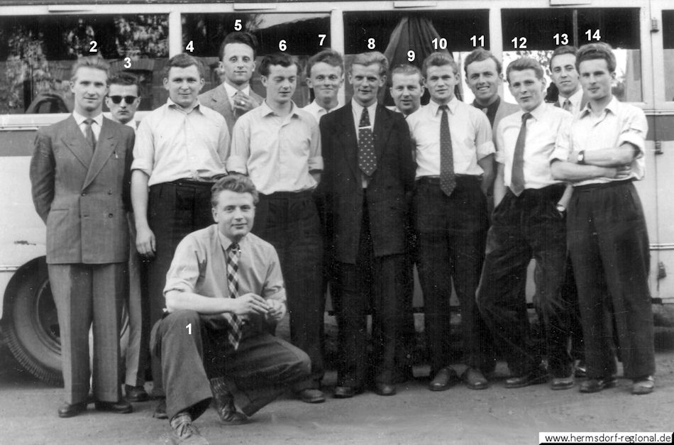 1. Männermannschaft 1957 in Merseburg