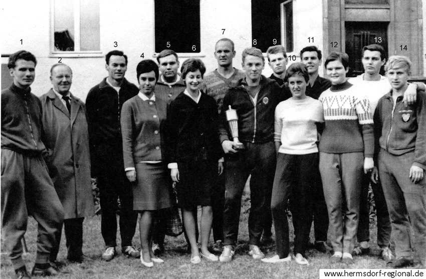 1964 Sektion Leichtathletik „Motor Hermsdorf“ Pokalsieger im Staffellauf