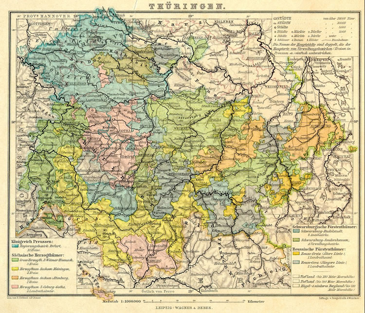 Thüringenkarte