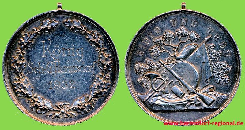 1932 Medaille Schützenkönig