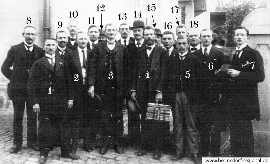 Männergesangsverein - Ausflug nach Münchenbernsdorf 09.07.1920