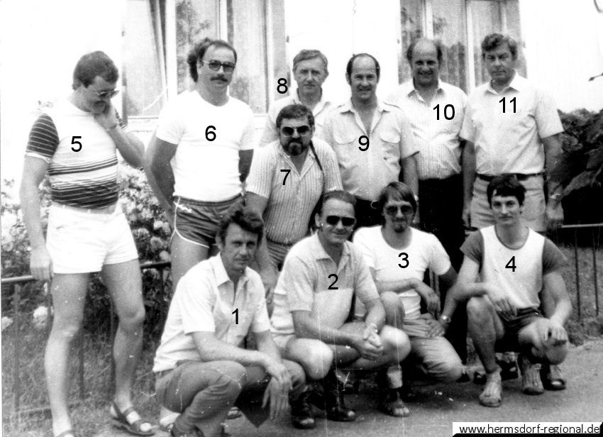Kegelmannschaft um 1976 