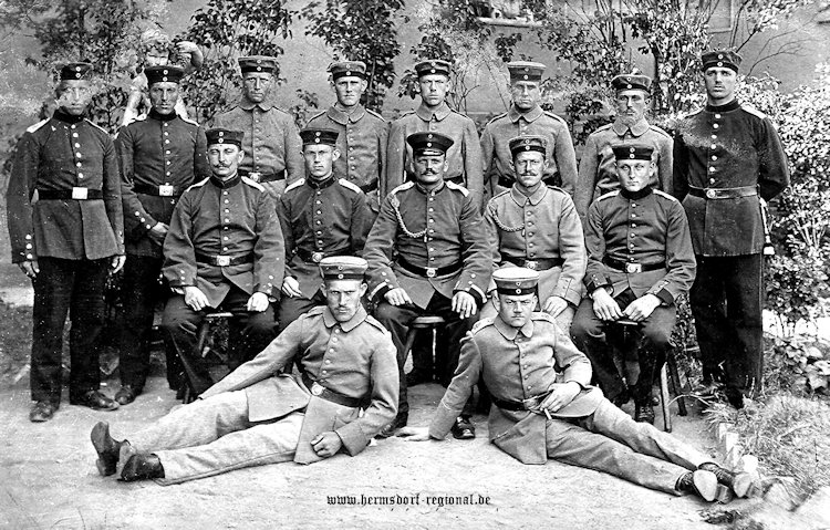 Teilnehmer am Deutsch Französischen Krieg von 1870 / 1871 aus Hermsdorf
